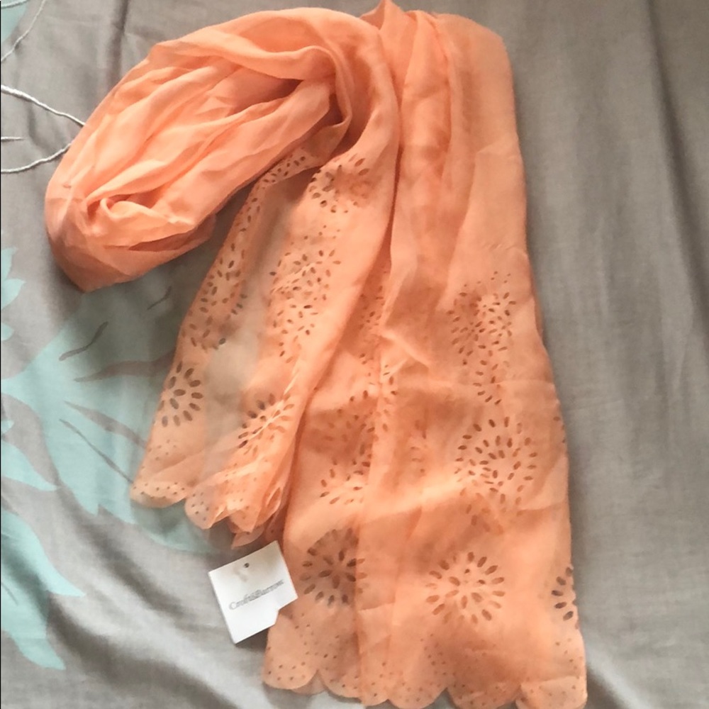 Peach sun scarf